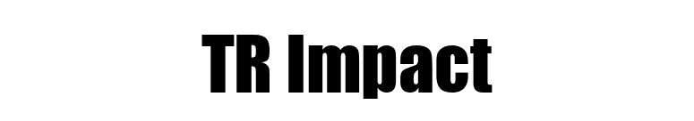 TR Impact font preview