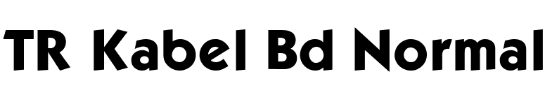 TR Kabel Bd Normal font preview