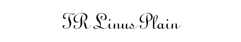 TR Linus Plain font preview
