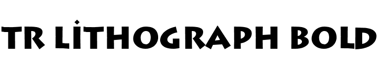 TR Lithograph Bold font preview