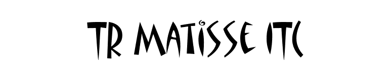 TR Matisse ITC font preview