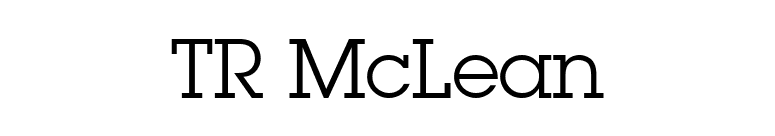 TR McLean font preview