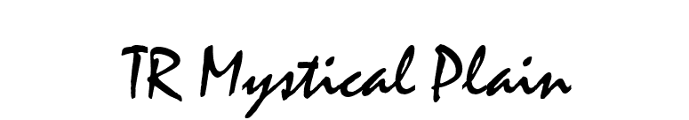 TR Mystical Plain font preview