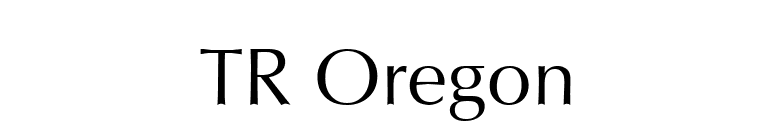 TR Oregon font preview