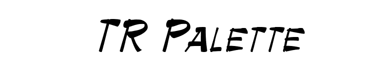 TR Palette font preview