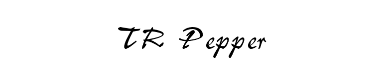 TR Pepper font preview