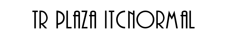 TR Plaza ITCNormal font preview