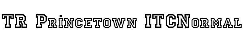TR Princetown ITCNormal font preview