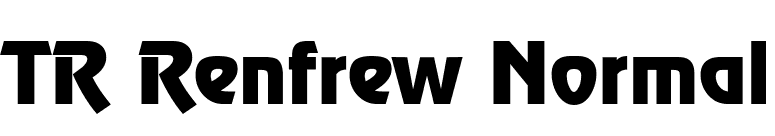 TR Renfrew Normal font preview