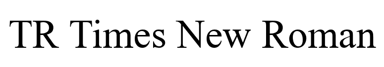 TR Times New Roman font preview