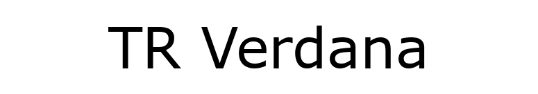 TR Verdana font preview