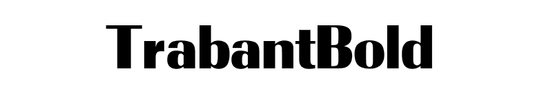 TrabantBold font preview