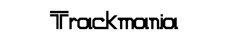 Trackmania font preview