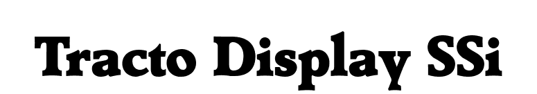 Tracto Display SSi font preview