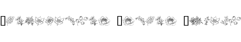 Traditional Floral Design font preview