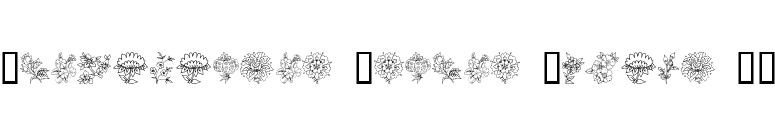 Traditional Floral Design II font preview