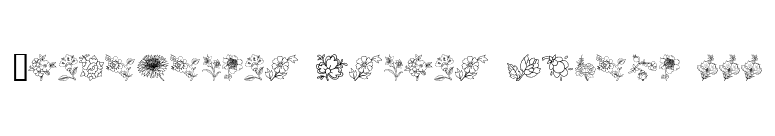 Traditional Floral Design III font preview
