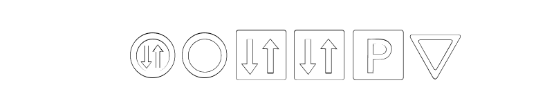 Traffic font preview
