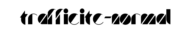 TrafficITC-Normal font preview