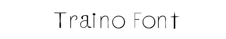 Traino Font font preview