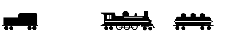 Trains Regular font preview