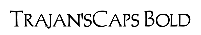 Trajan'sCaps Bold font preview