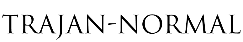 Trajan-Normal font preview
