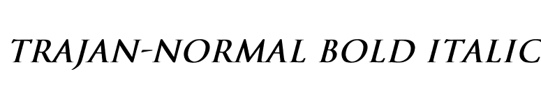 Trajan-Normal Bold Italic font preview