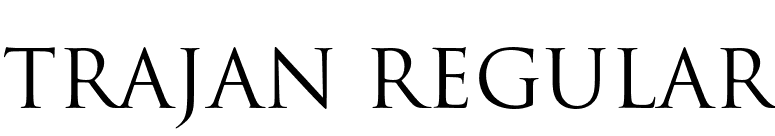 Trajan Regular font preview