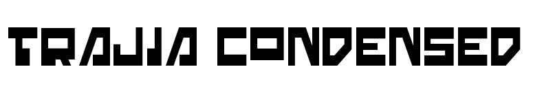 Trajia Condensed font preview
