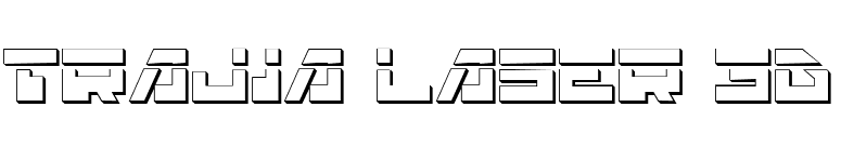 Trajia Laser 3D font preview