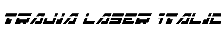 Trajia Laser Italic font preview