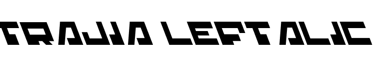 Trajia Leftalic font preview