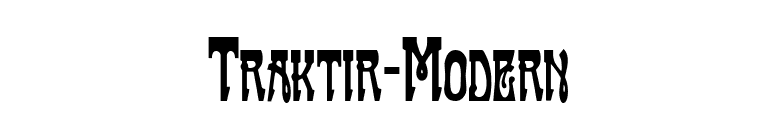 Traktir-Modern font preview