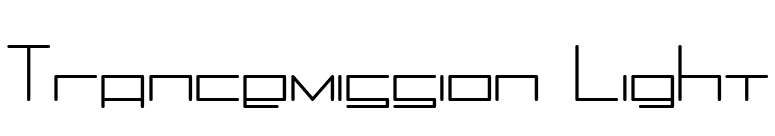 Trancemission Light font preview