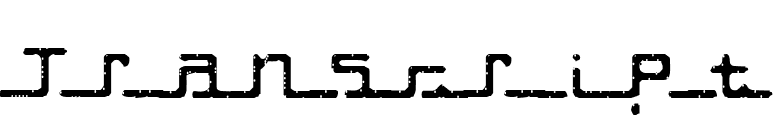 Transcript font preview