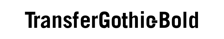 TransferGothic-Bold font preview