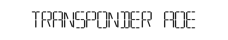 Transponder AOE font preview