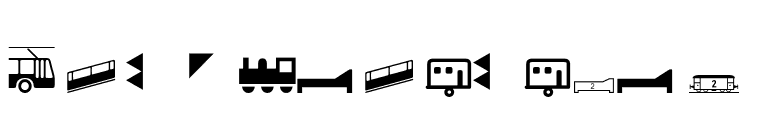 TransportationP02 font preview