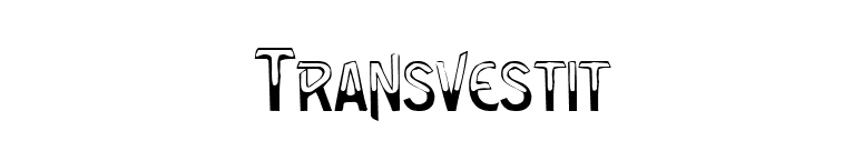 Transvestit font preview