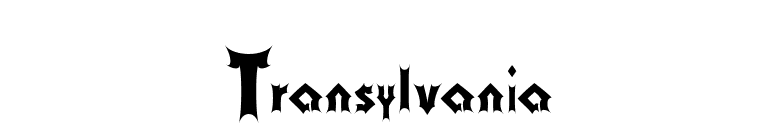 Transylvania font preview