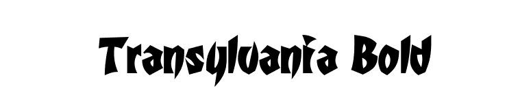Transylvania Bold font preview