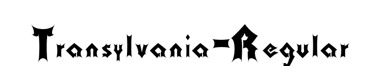 Transylvania-Regular font preview