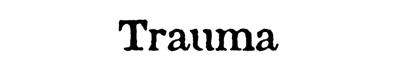 Trauma font preview