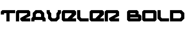 Traveler Bold font preview