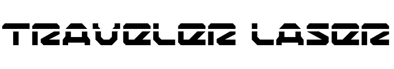 Traveler Laser font preview