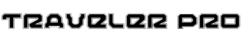 Traveler Pro font preview