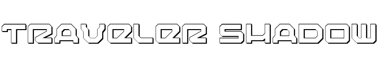 Traveler Shadow font preview