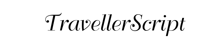 TravellerScript font preview