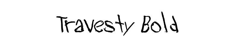 Travesty Bold font preview
